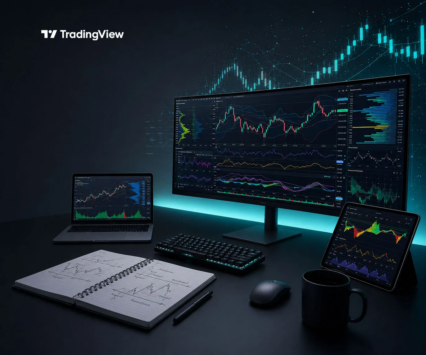 image explaining different indicators used on tradingview