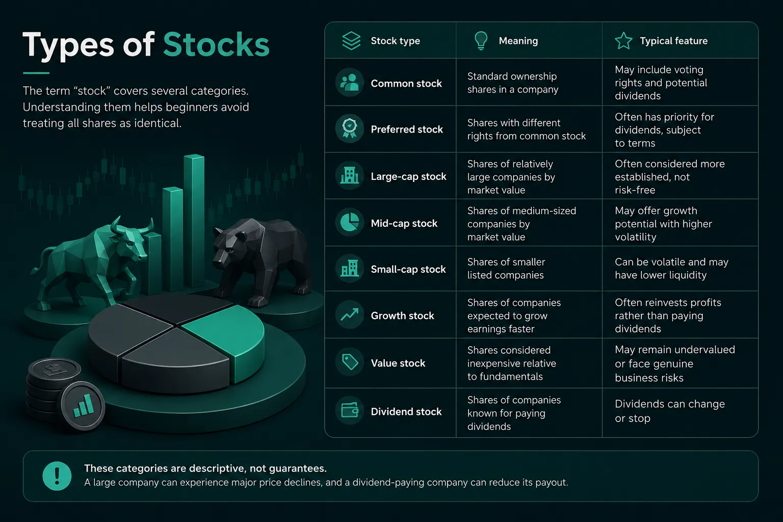 types of stocks