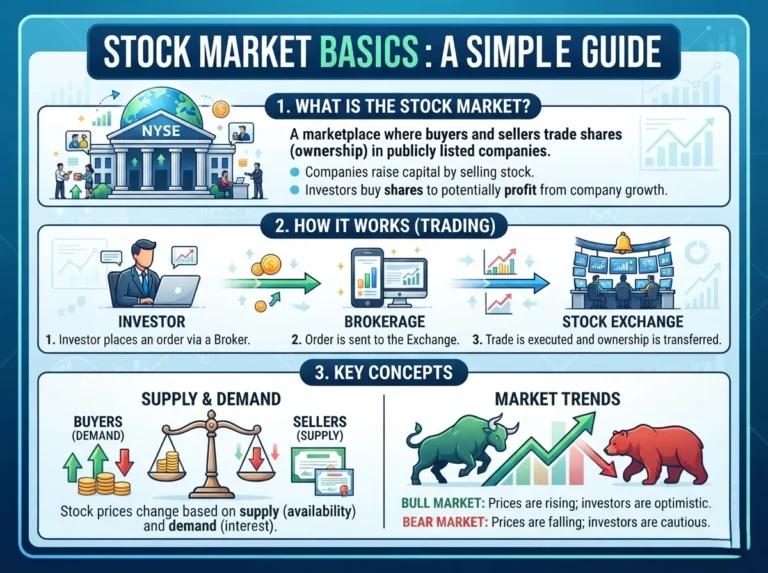 image explaing stock market basics