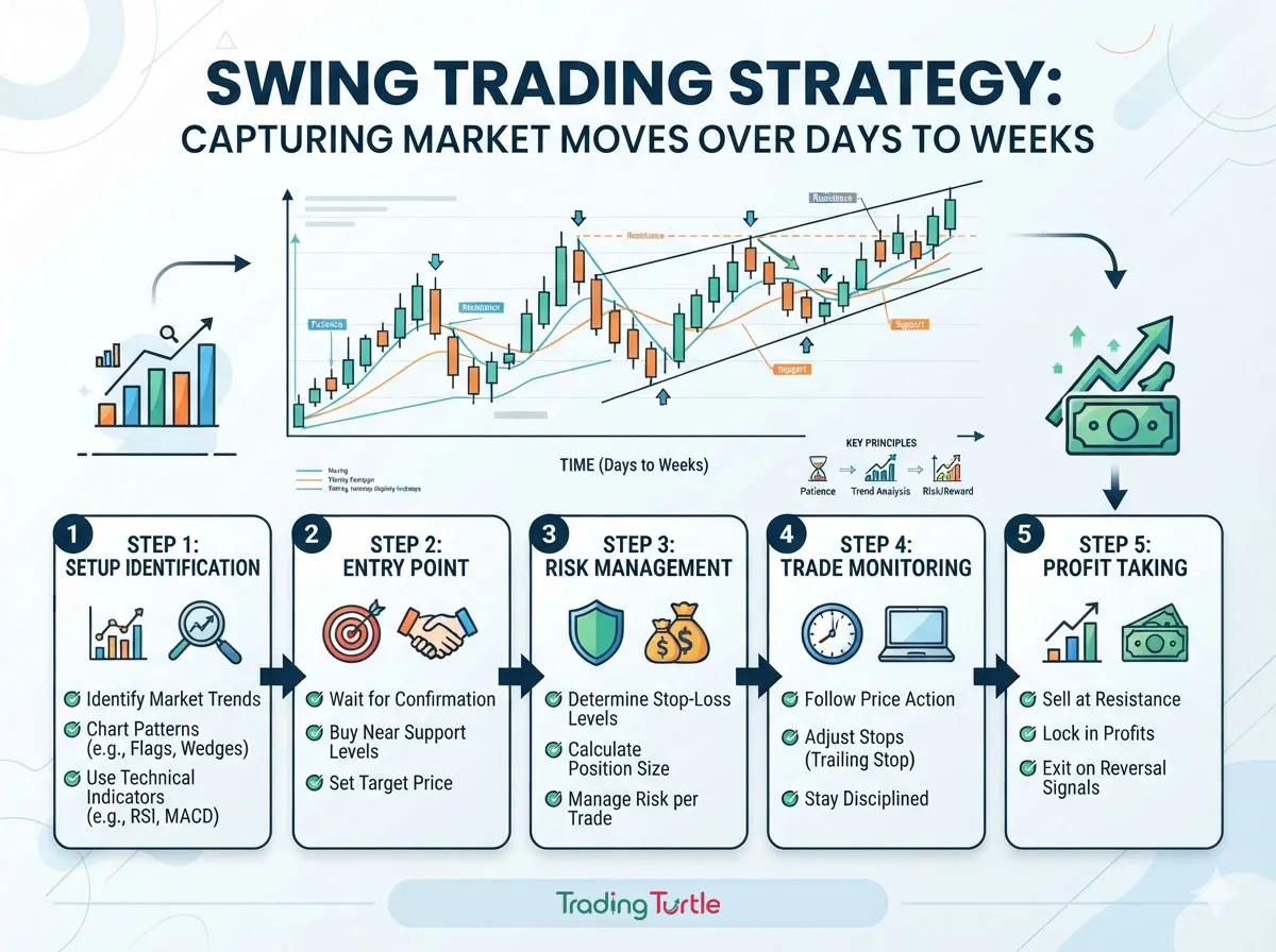 image explaining swing trading strategy