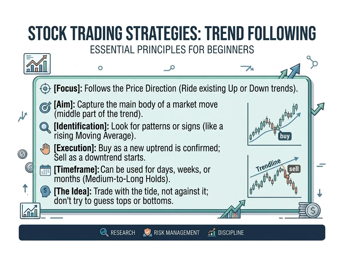 Trend following strategy explanation in a simple language