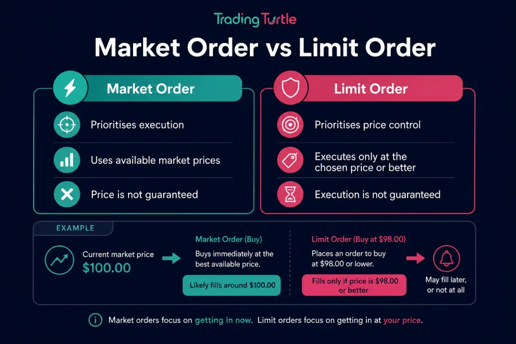 image explaining market order vs limit order