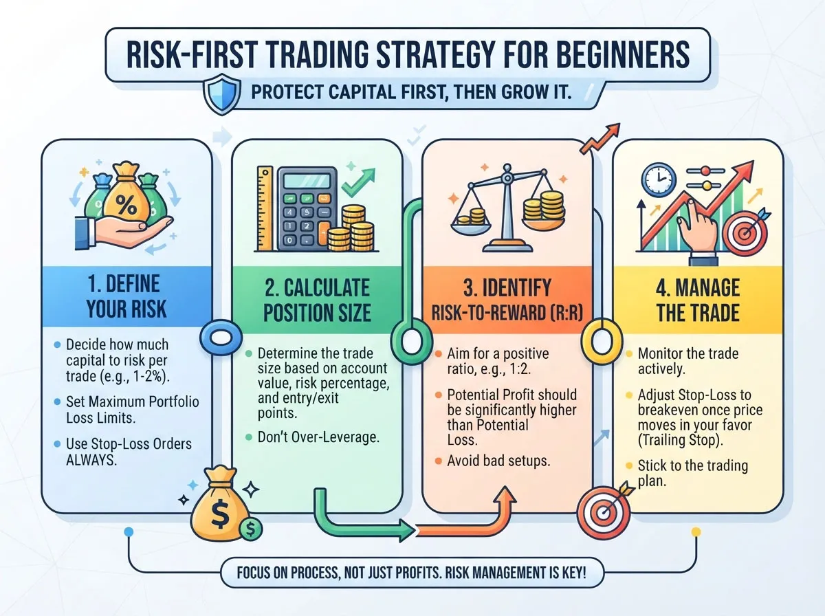 image explaining risk first trading strategy