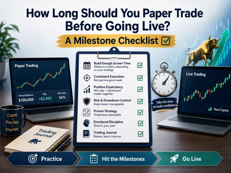 Image explaining how long should you paper trade before going live